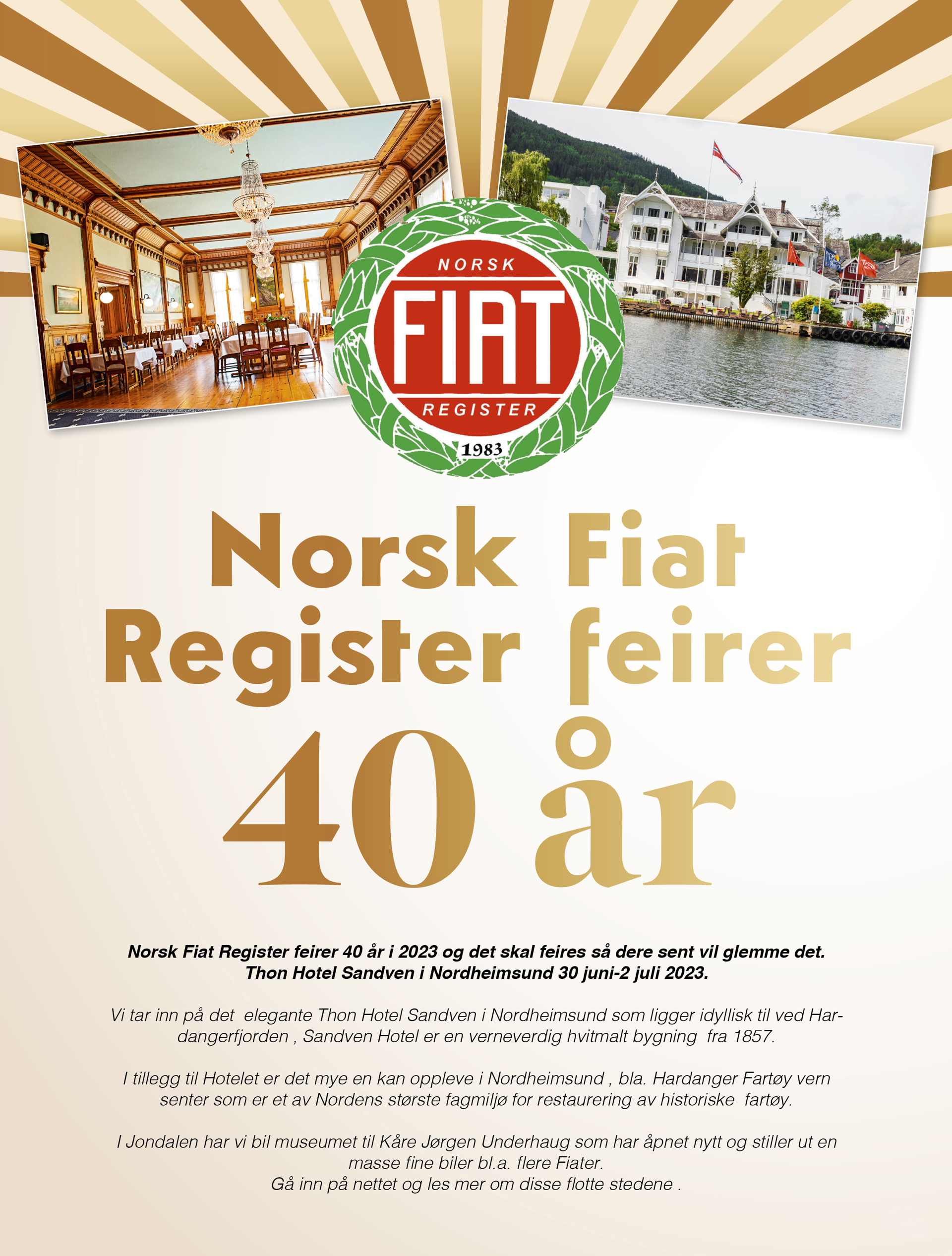 Sommertreff 2023 med 40 års jubileum