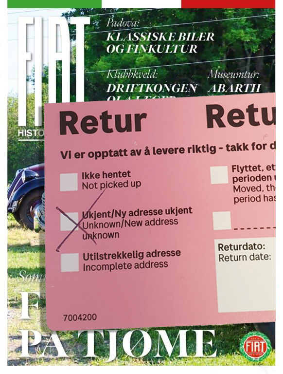 Huske å melde adresseforandring